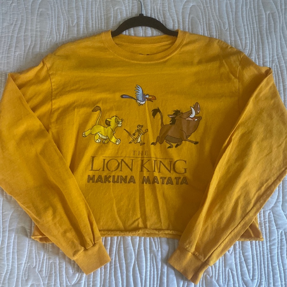 Women’s Disney Long Sleeve Crop Top - Hakuna Matata